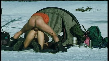 Claudia Keeps Warm in the Snow with Anal and a Spit Roast