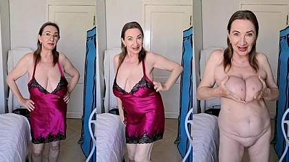 Sexy mature stepmom gets jealous and shows how hot she is