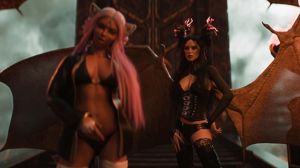 Сім світів 33 Атлант зустрічає демона Бе Ел та падчерку (наукова фантастика) the seven realms 33 atlas meets demon be el & stepdaughter (sfw) ()