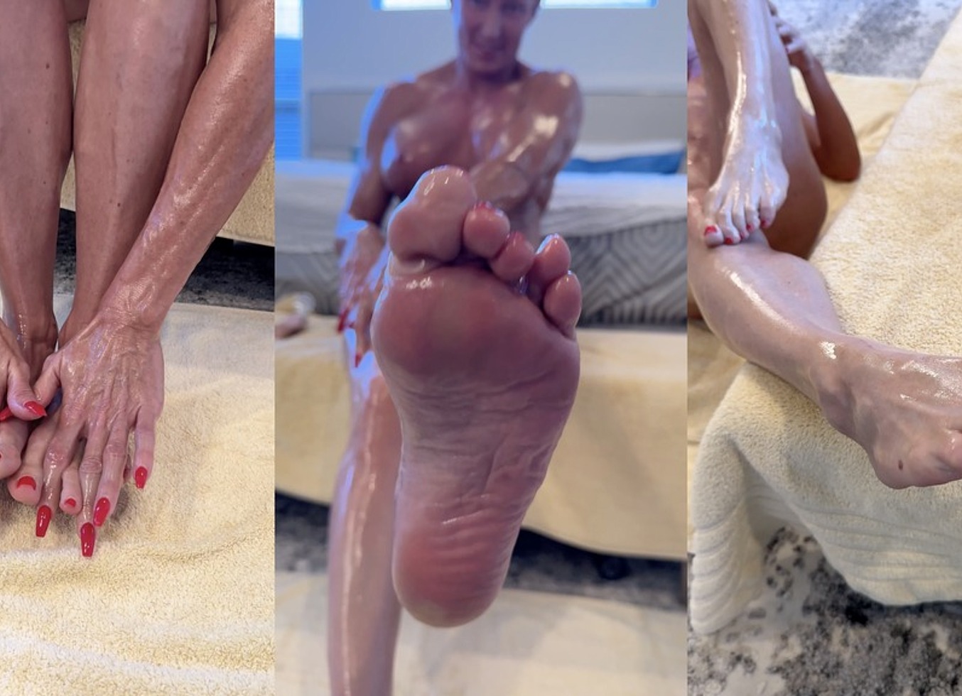 Are You Into Feet, Oiled Up Body or Both? Cum Watch Me Oil Up My Feet and Other Fun Parts of My Body!!