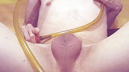 Inflating a Condom inside my Ass and then Fisting myself