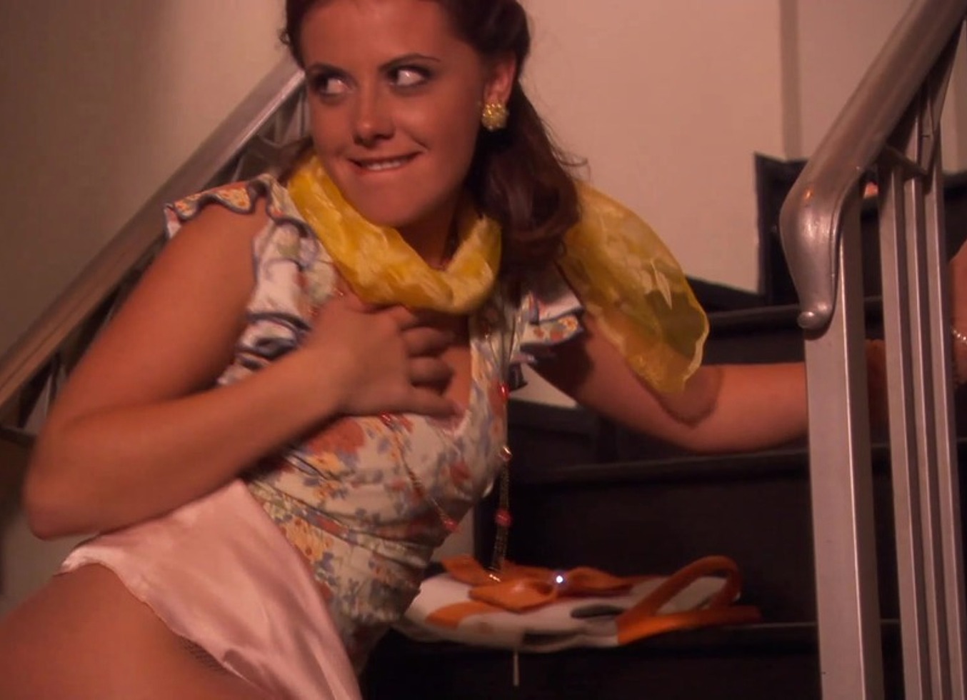 Sexy Teen Penny Flame Gets Fucked On The Stairs