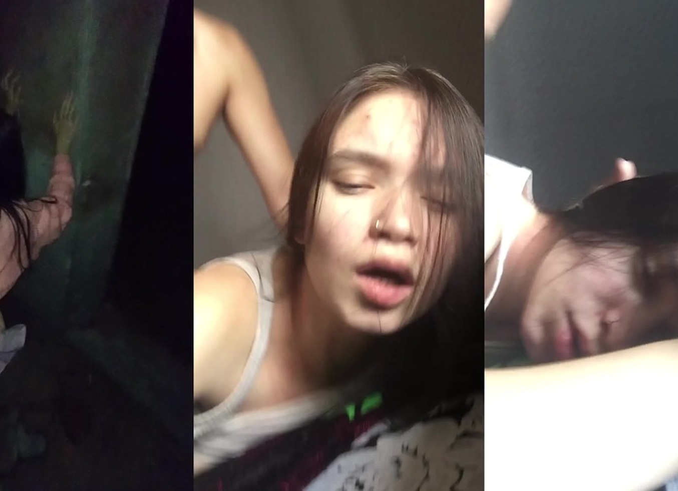 Fucked An 18 Year Old Beauty Behind The Garages And Then On The Bed