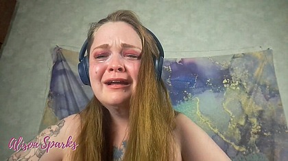 Very ugly and desperate crying after a long day