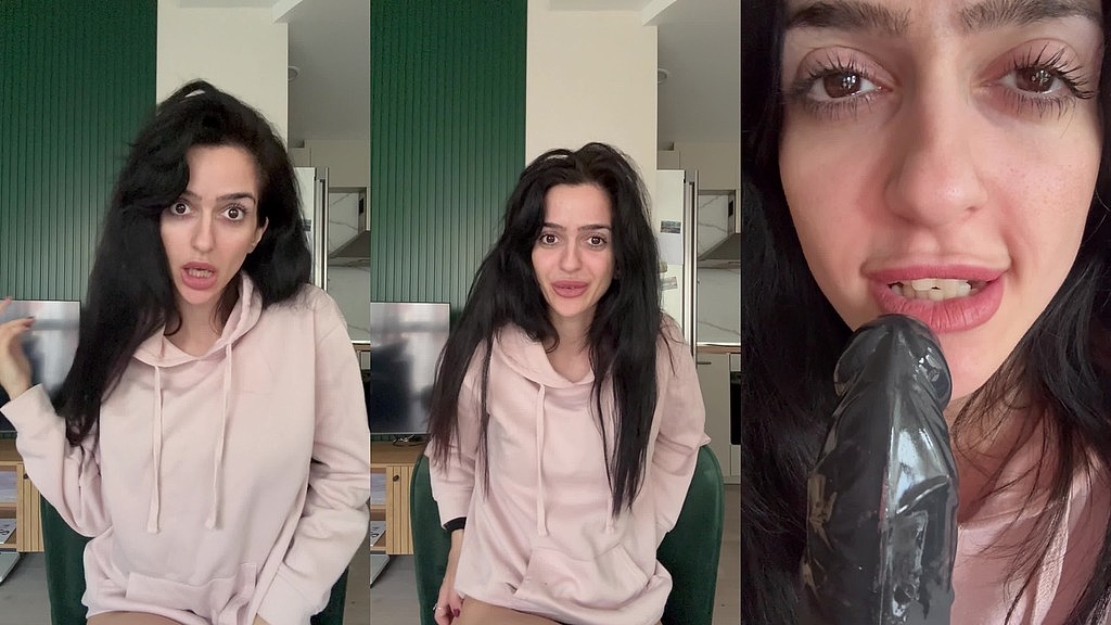 дружина рогоносця смокче чорний півень (екзотична брюнетка) cuckold`s wife sucking black cock (Exotic_brunettee)
