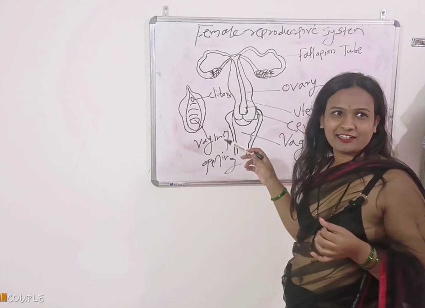 Desi Indian Bhabhi Learning Sex Biology From Her Porno Teacher