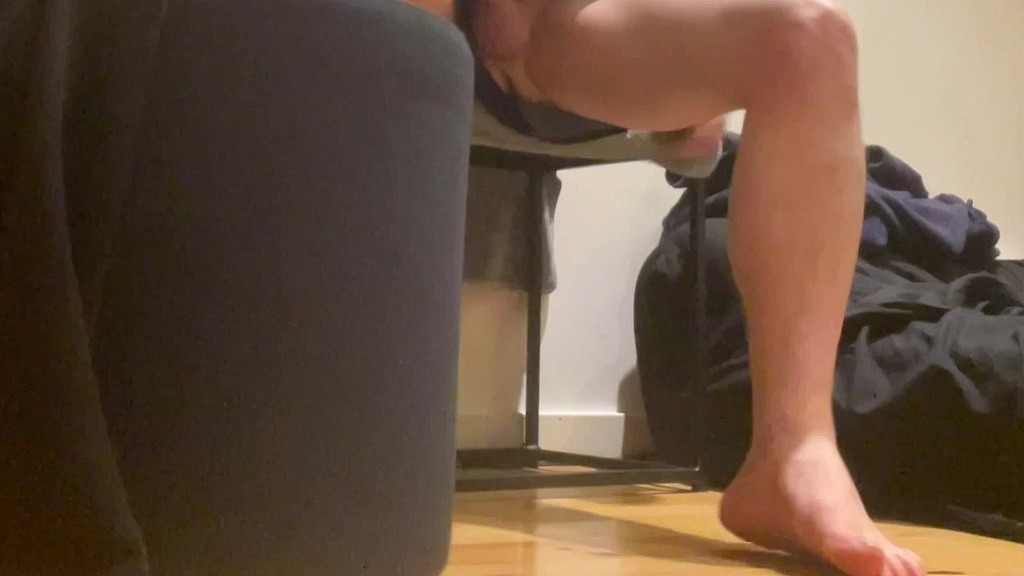straight roommate caught free-balling and flashing his smooth balls - bulge in shorts (Biflatmate) straight roommate caught free-balling and flashing his smooth balls - bulge in shorts (Biflatmate)