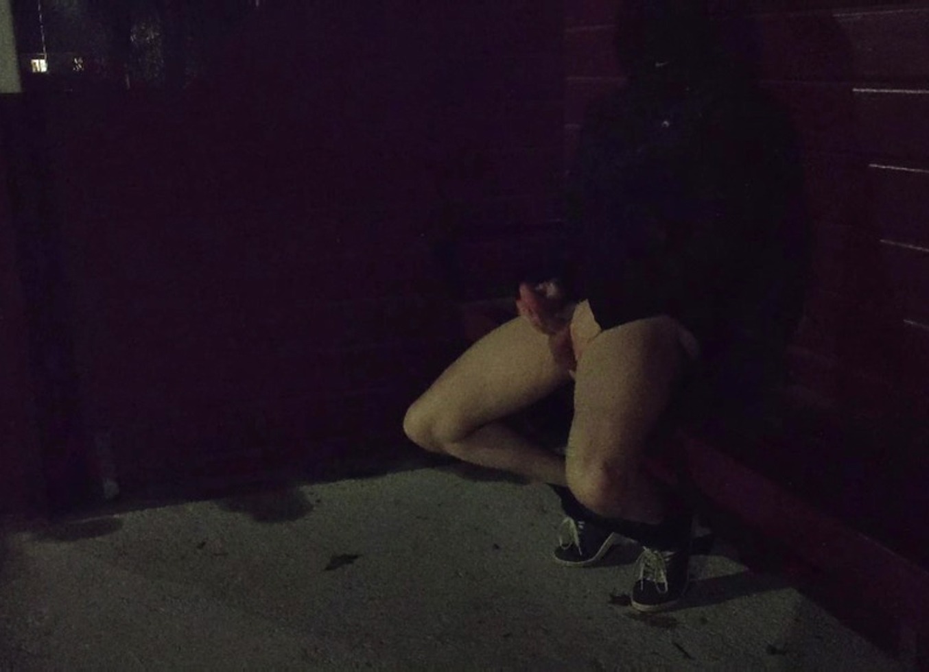 Blindfolded and Cum While Waiting on My Bus