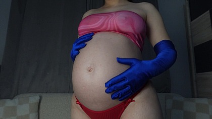 I'll show you the veins on my hands, but first I'll show you how sexy my blue gloves are, then I'll slowly take them off and show you the veins on my hands.