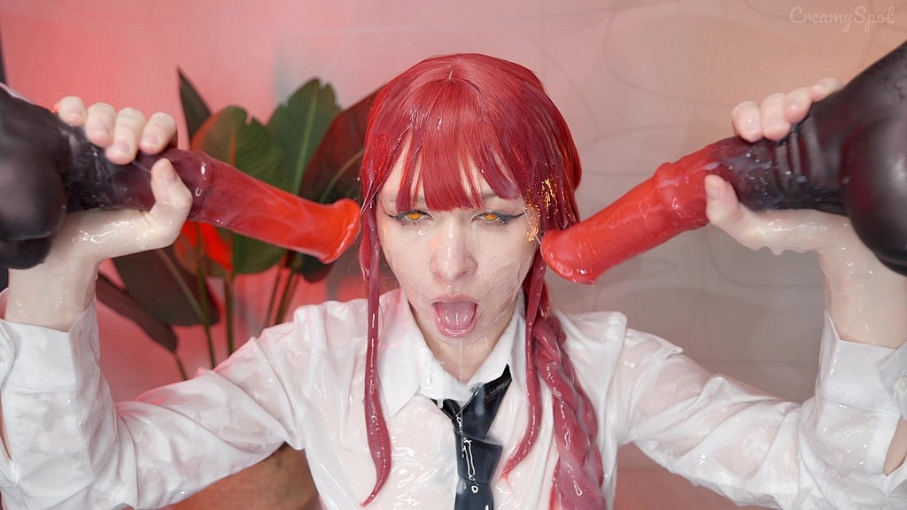 makima cosplay getting 2 big dicks and creampie (Creamy Spot) makima cosplay getting 2 big dicks and creampie (Creamy Spot)
