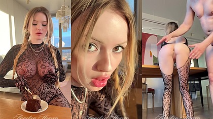 Sexy blonde gets fucked in the ass