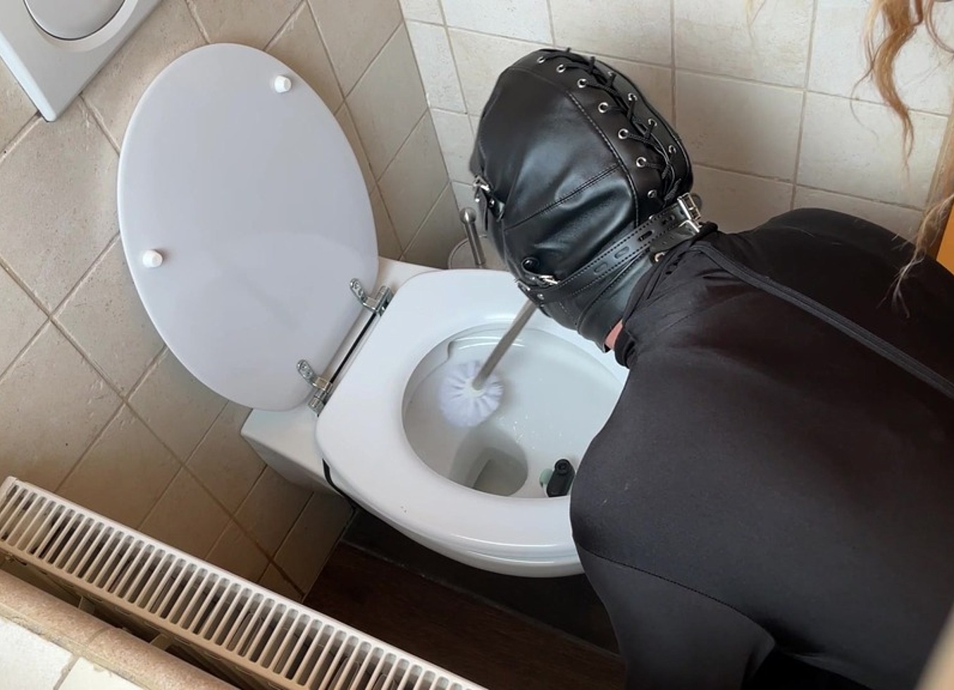 Golden Shower On Toilet Slave POV