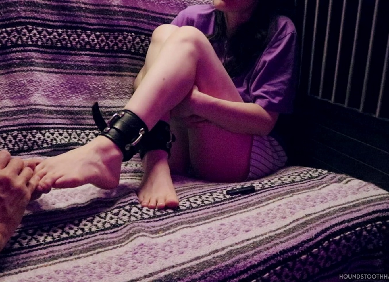 Thick Leather Ankle Cuff Bondage Bdsm Toenail Clipping