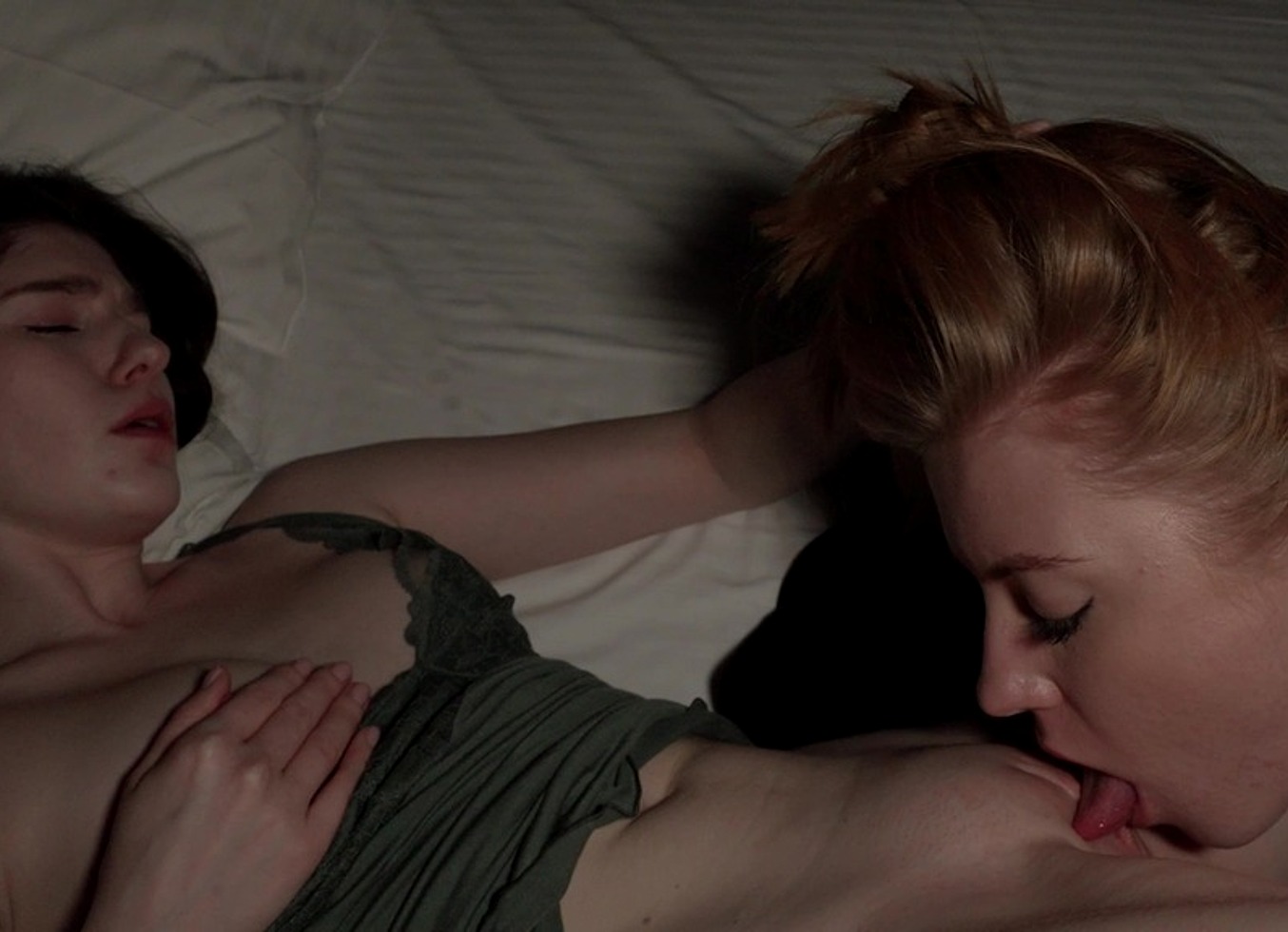 Sensual Homemade Sex of Two Young Lesbians in the Middle of the Night