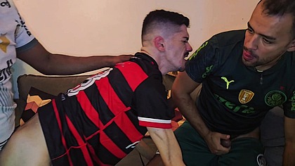 Torcedor Fluminense deu Gostoso aos adversarios depois da partida.
