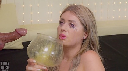 SPEW SWALLOWING for ANAL WHORE Georgia Koneva - She rims him for extra nourishment