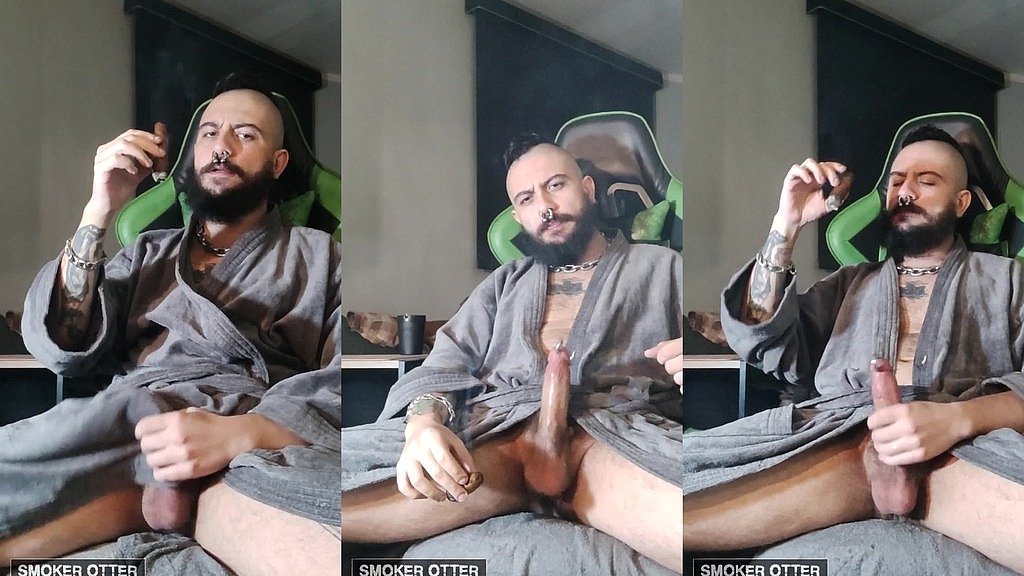 tattoed daddy smoking a cigar in his smoky robes (Smokerotter) tattoed daddy smoking a cigar in his smoky robes (Smokerotter)