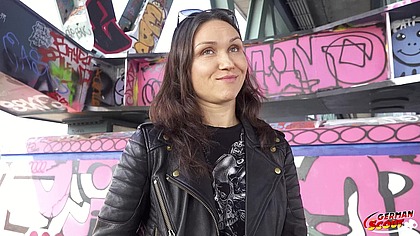 GERMAN SCOUT - DP Anal Sex Casting for small dirty MILF Cougar Kristina Grace