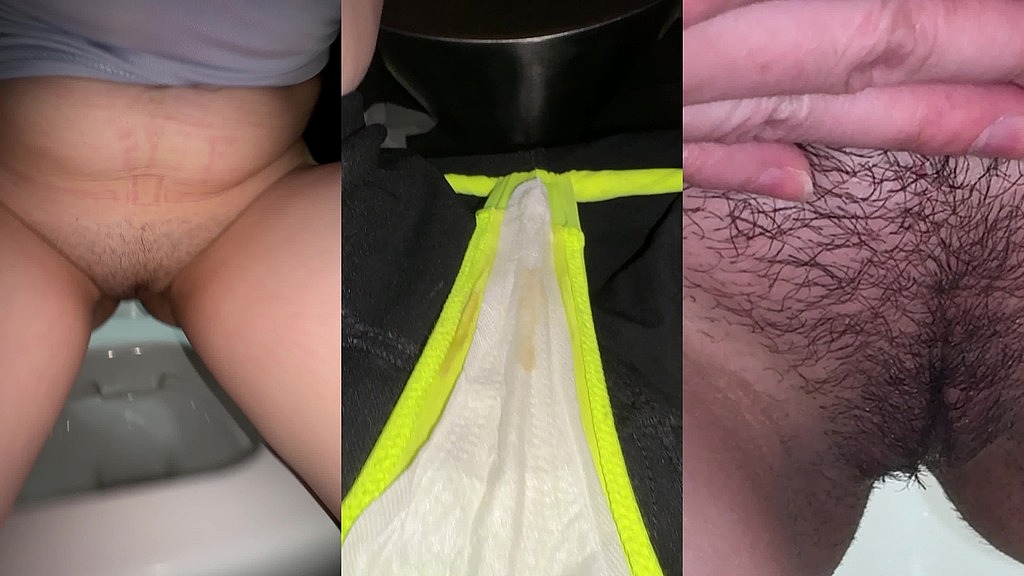 compilation peeing in a public restroom close-up and showing a panty liner with wet discharge. worn panties (JuliaVeil) compilation peeing in a public restroom close-up and showing a panty liner with wet discharge. worn panties (JuliaVeil)