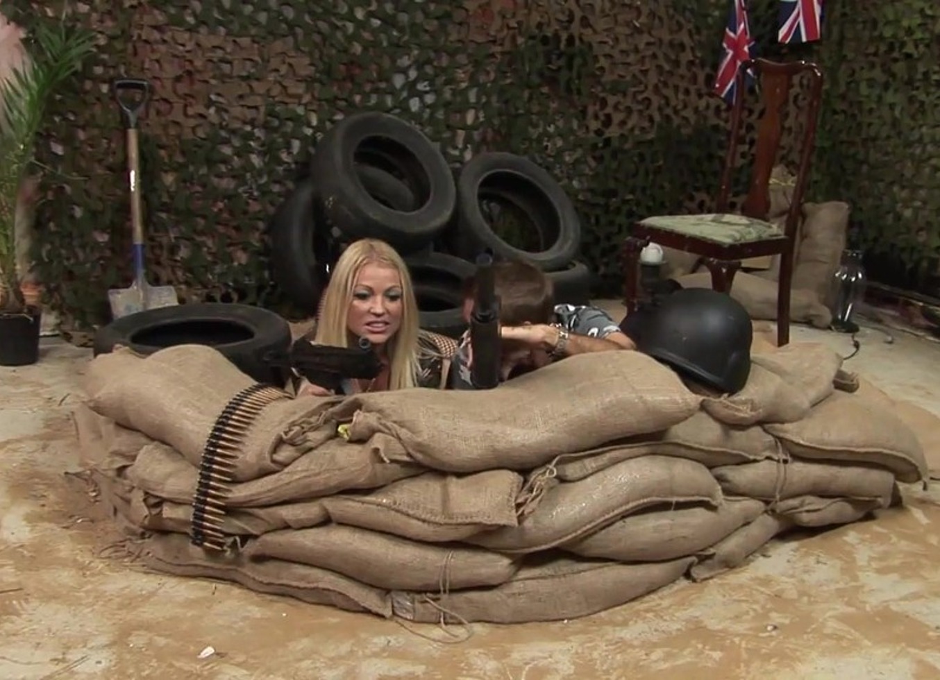 Kaia Kane And Cindy Behr Share A Soldier's Fresh Cum Load