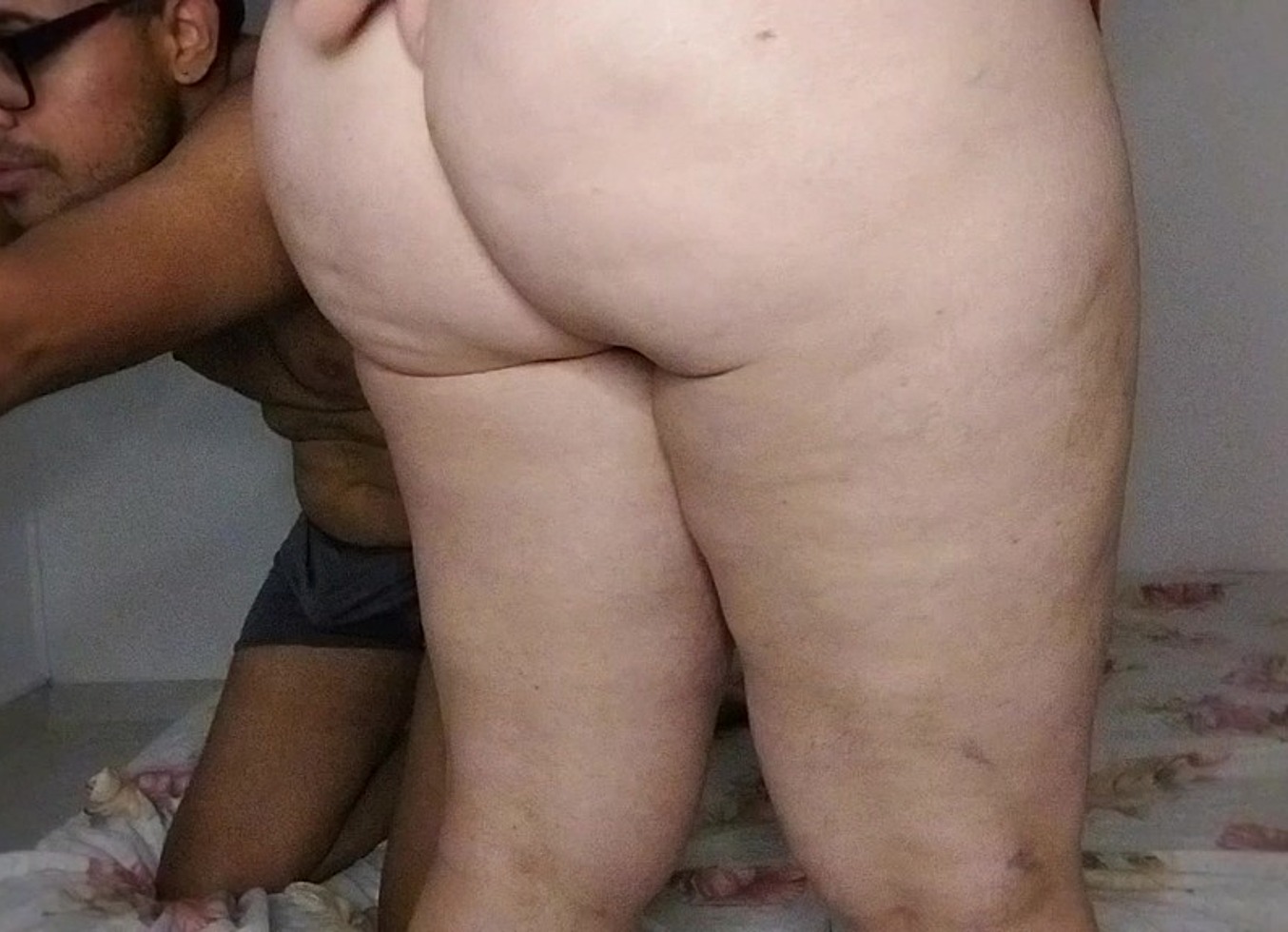 Huge Round Ass, Well Defined By A Thong, Leaving It All Loose