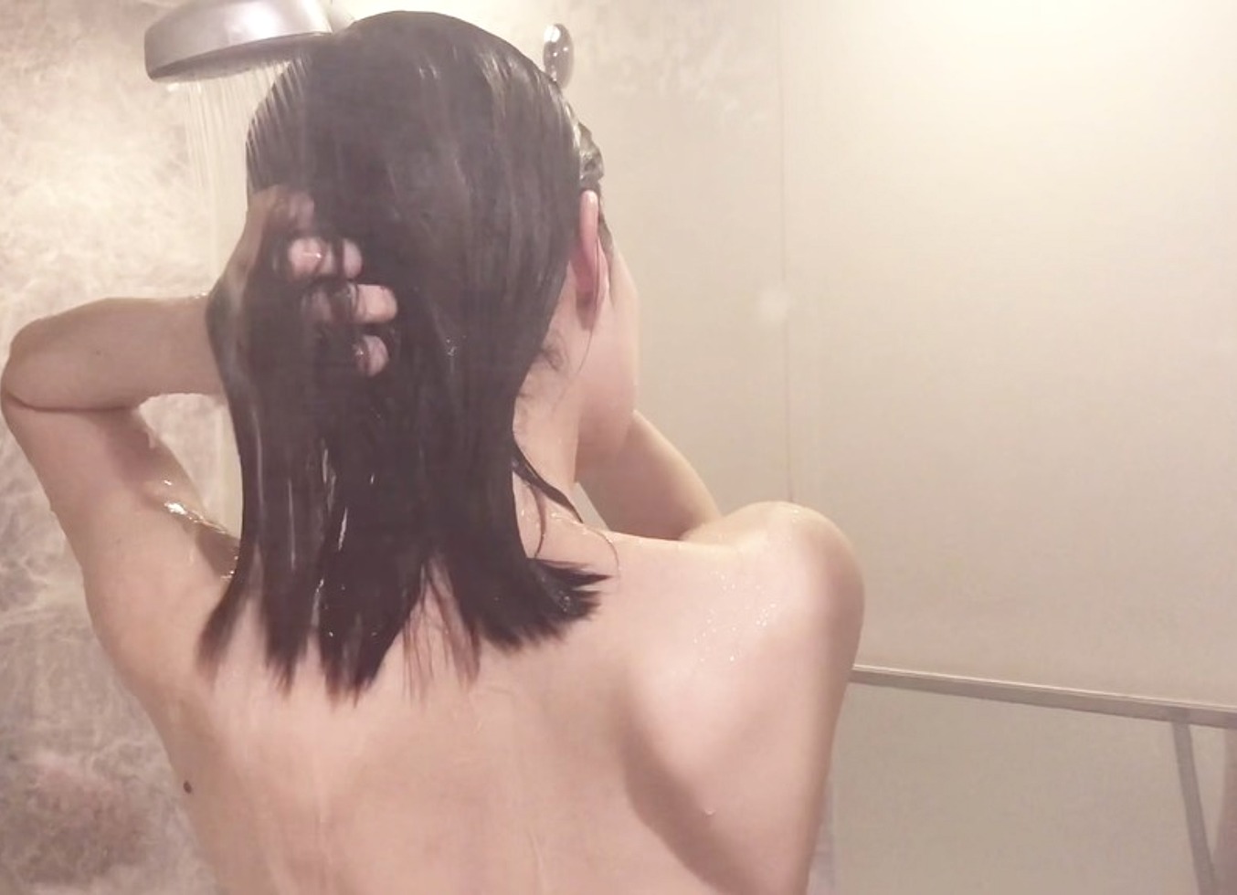 Ordinary Bathing Of Japanese College Student