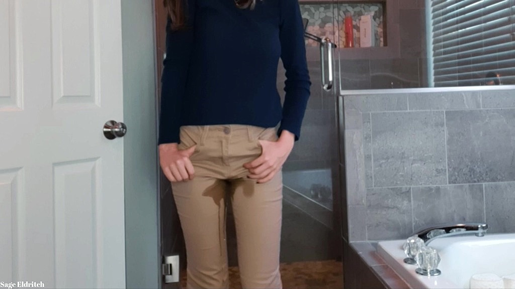 absolutely soaking my sold khaki pants & panties in pee (SageEldritch) absolutely soaking my sold khaki pants & panties in pee (SageEldritch)