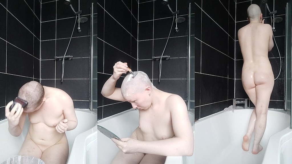 full head shave & shower (Eryn Rose) full head shave & shower (Eryn Rose)