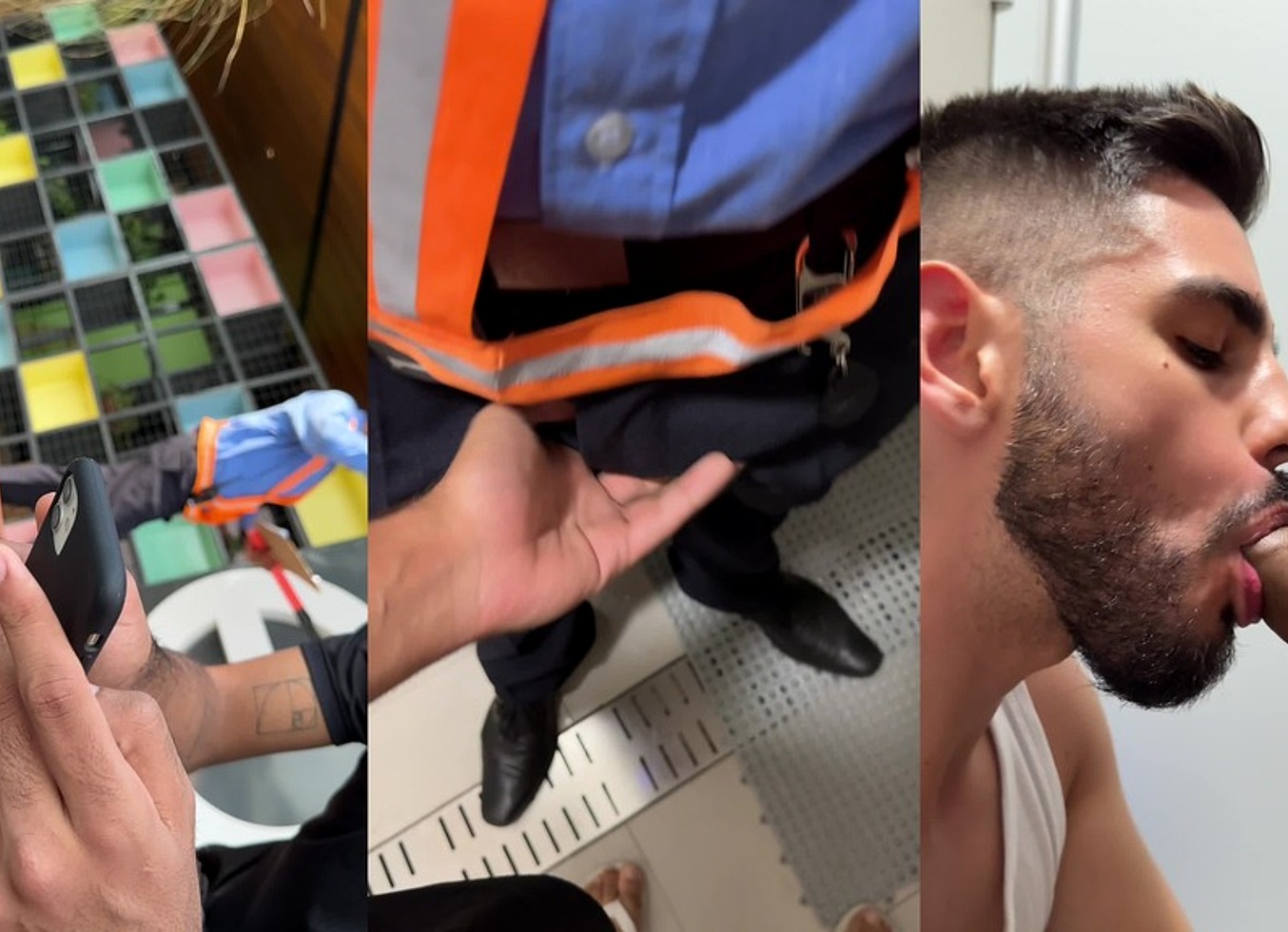 Dando Pro Seguranca Do Shopping Dentro Do Banheiro. - Completo