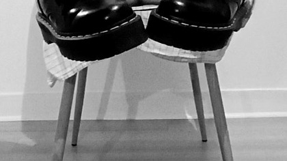 Put an ICE CUB in my ASS to make me CUM with my Dr Martens !!