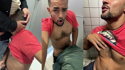 Na madrugada fudendo com machos no banheiro da estacao de trem, esses machos so querem gozar e ir embora.