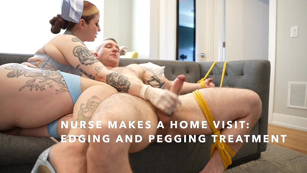 nurse makes a home visit: pegging and cum eating (Freshie Juice, Baxxx) nurse makes a home visit: pegging and cum eating (Freshie Juice, Baxxx)