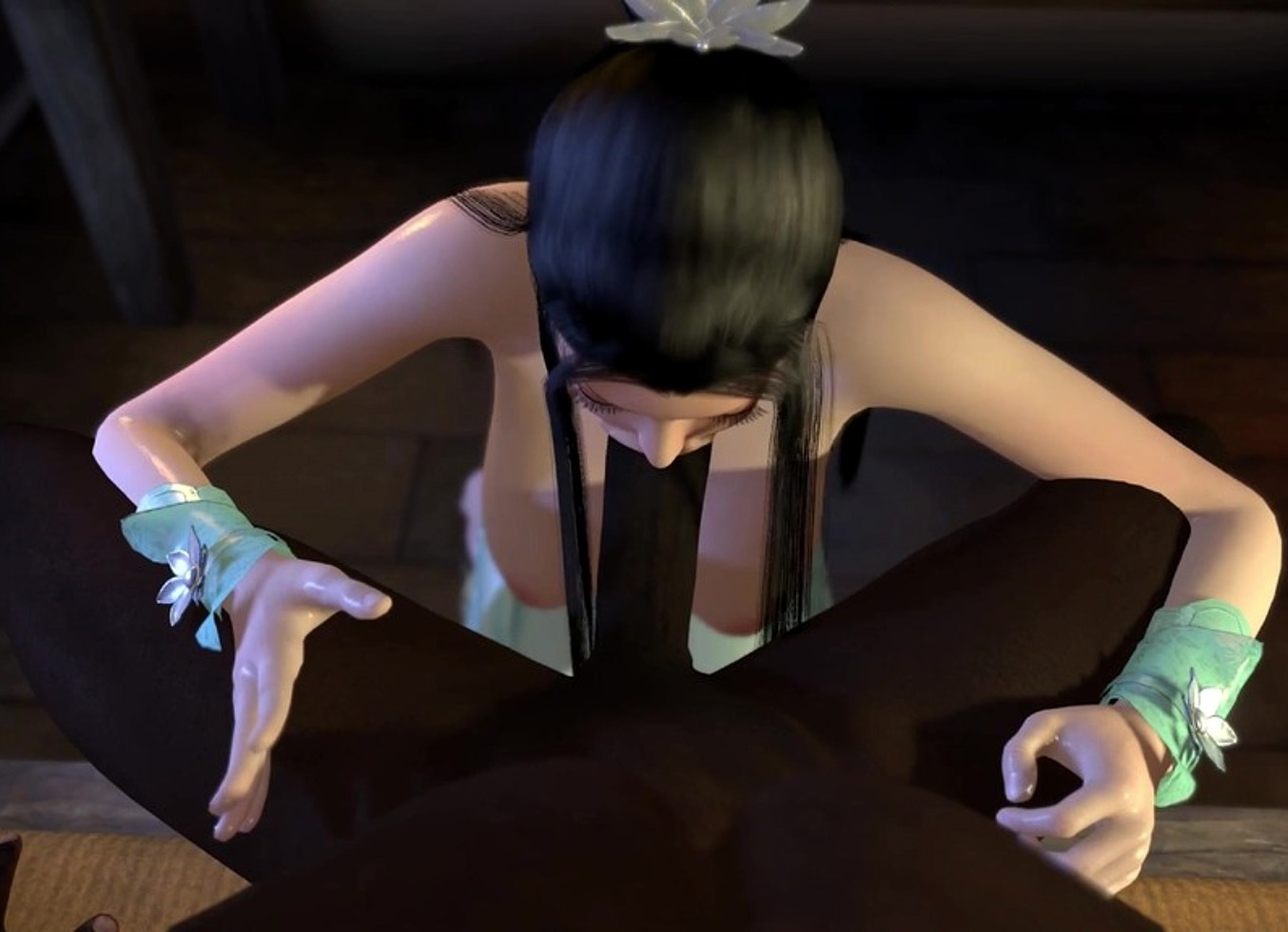 3D_Animation - Beauty Xun Er Serve Blowjob