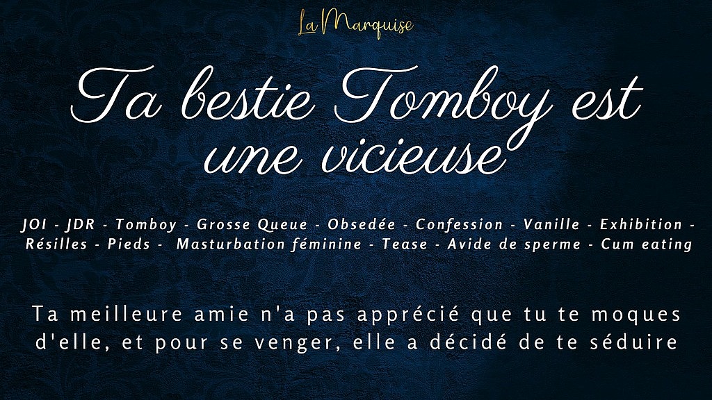 ta bestie tomboy est une vicieuse - french audio joi tomboy (LaMarquise) ta bestie tomboy est une vicieuse - french audio joi tomboy (LaMarquise)