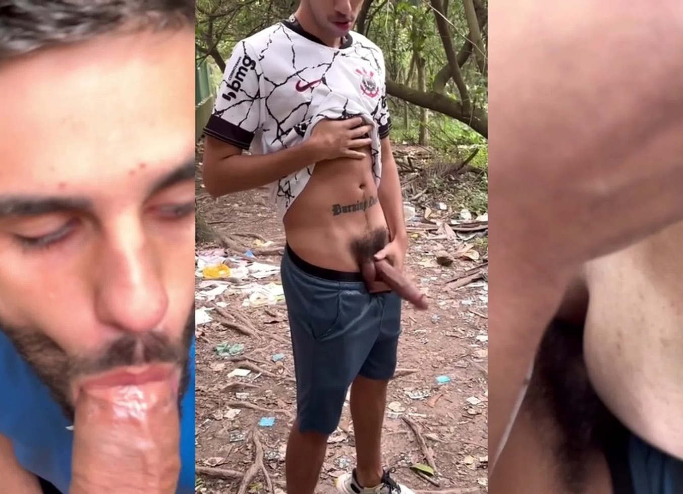 Fui Fazer Trilha No Parque E Encontrei Um Pauzudo Batendo Uma. Cai De Boca E Depois Deixei Ele Leitar Meu Cuzinho. - Parte II