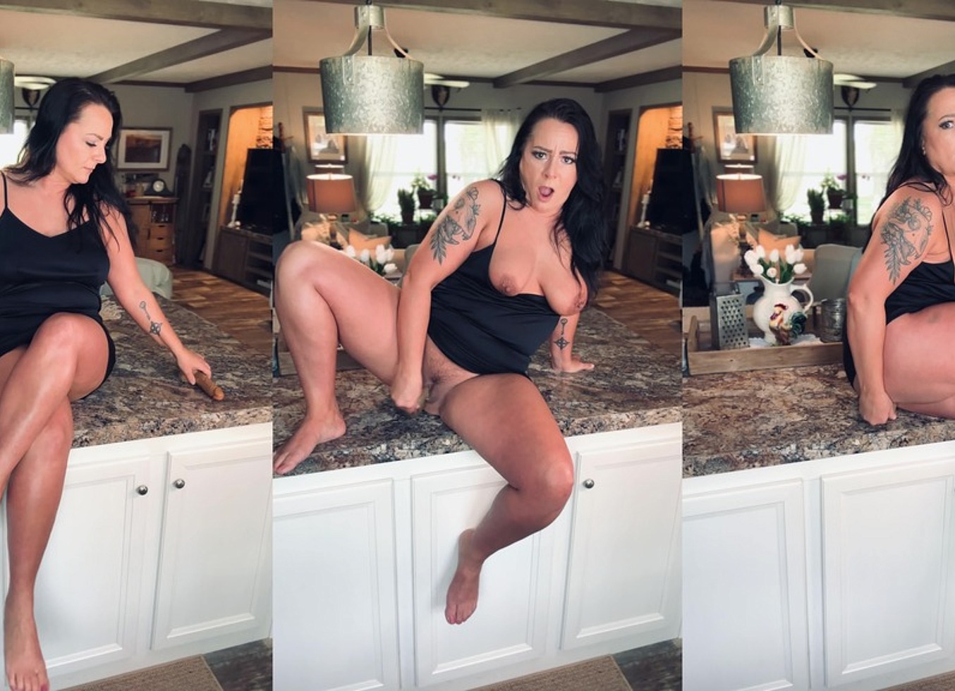 Hot Housewife Plays While The House Is Empty