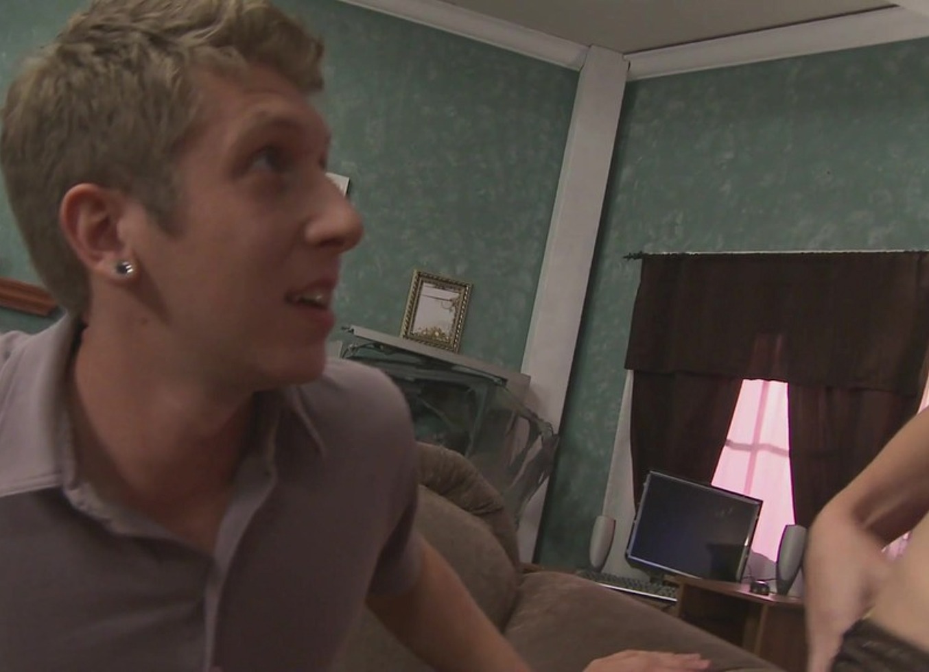 Brunette Mckenzie Lee And Jessica James In Big Boobed Group Sex Scene