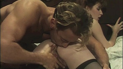 THE OLD voyeur gets his cock sucked in the corridor