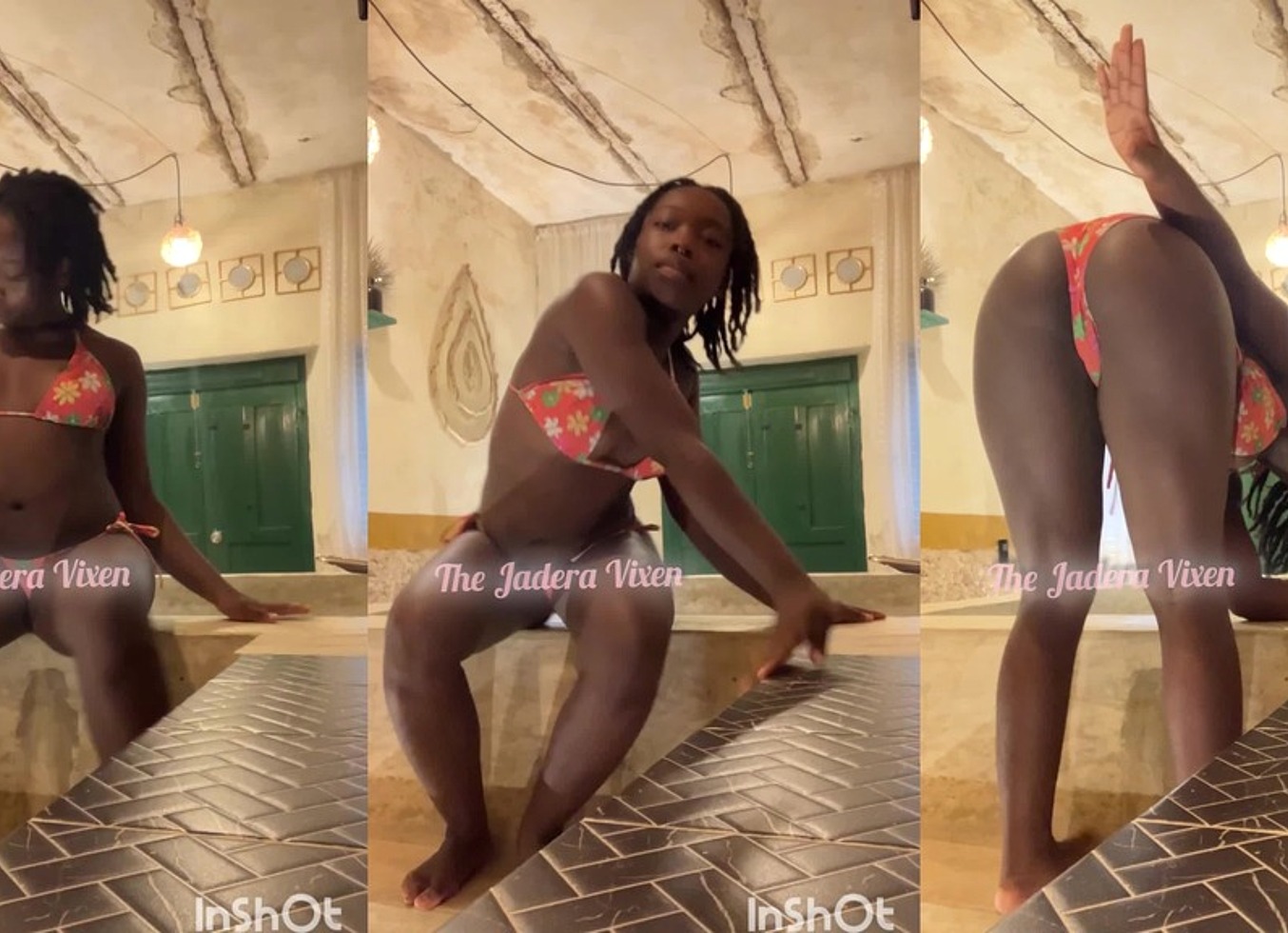 Teasing Myself In Public Pool