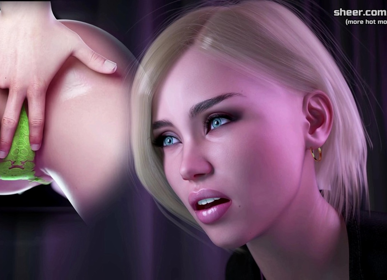 Beautiful Blonde Step Sister With A Tight Virgin Pussy Has Threesome With Big Cock Step Brother And Her Horny Big Ass Teen Friend | Apocalust | Taboo Hentai Game | Part #8