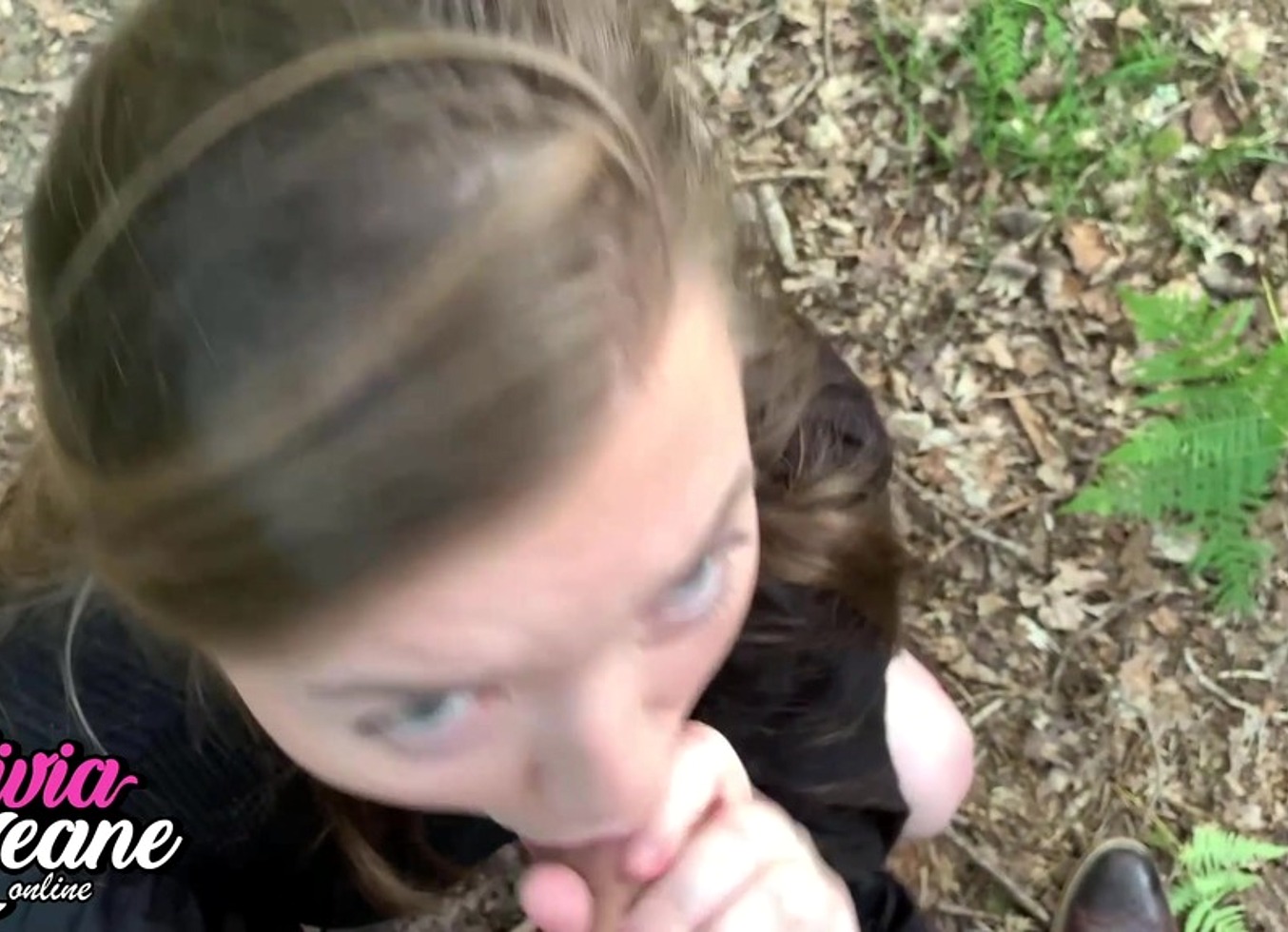 Hot Teen POV Outdoor Blowjob