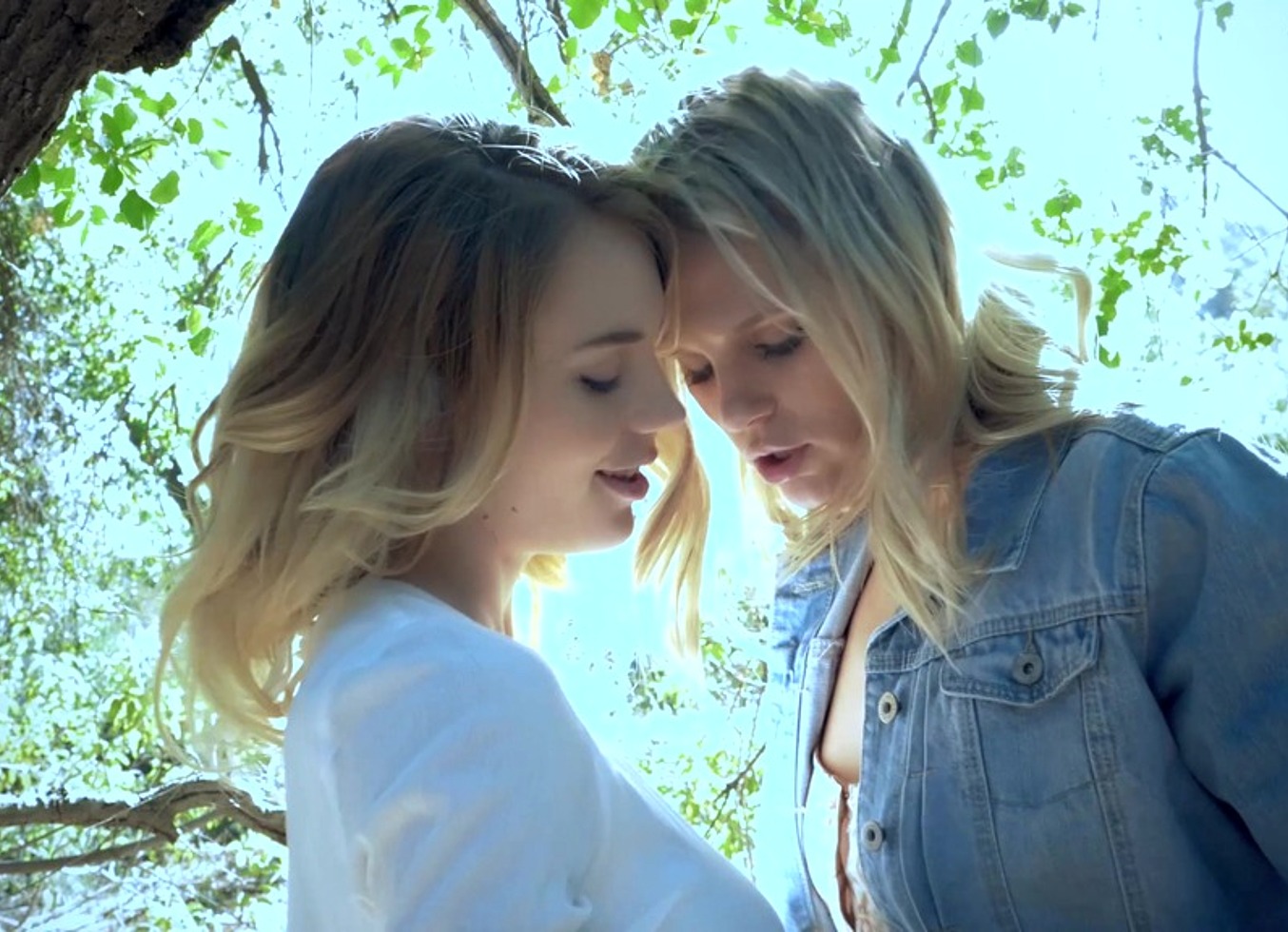 Scarlet Red and Blake Eden's Stroll in the Woods Turns Into a Lesbian Adventure in Enchanted Forest 4K