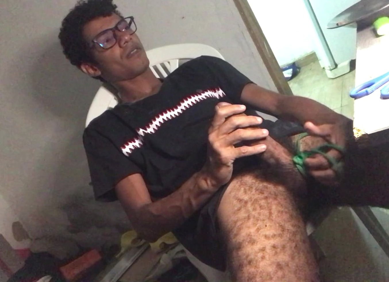 0161 He Was Lying Down And Naked, I Couldn't Hold It In And I Squirted