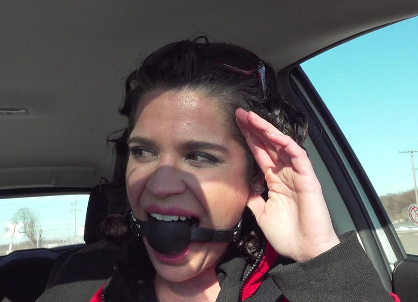 Driving Around Ball Gagged