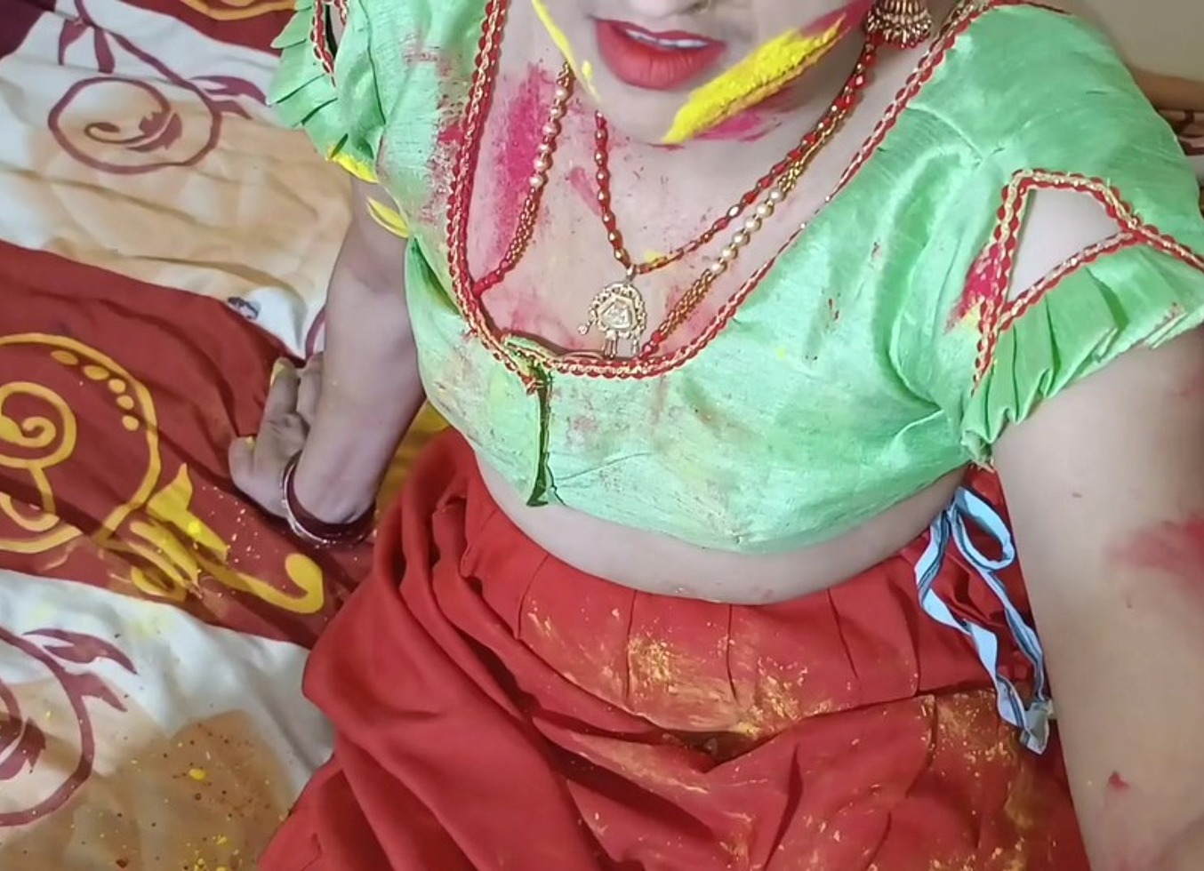 Special Holi Bhabhi Fucked Dever Colour Full Holi Sex