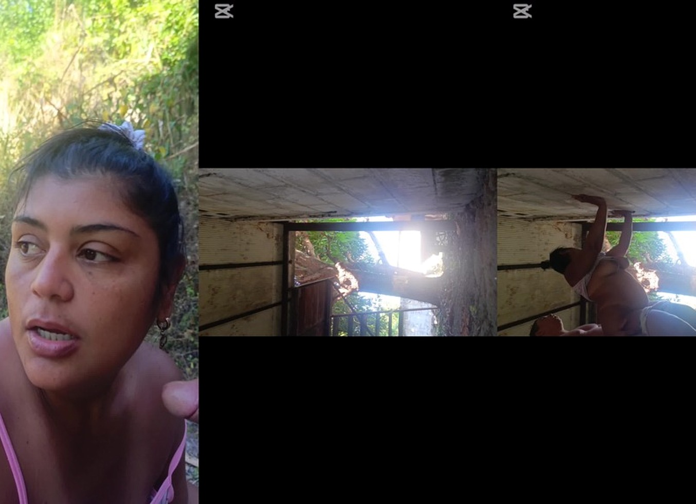 Me Follo A Mi Vecina Al Aire Libre En Casa Abandonada