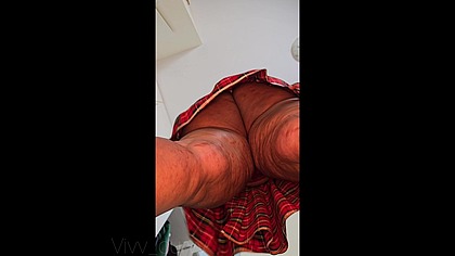 big ass upskirt red thong wedgy.