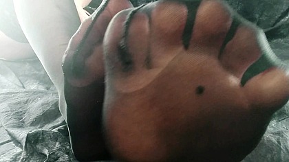 foot fetish sexy nylon feet