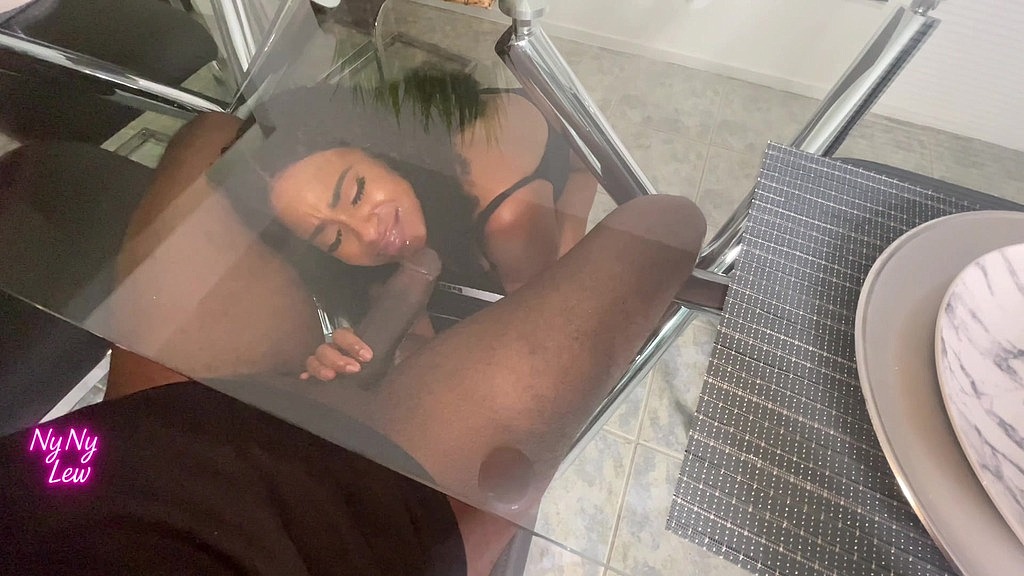 ny ny lew gives thick dick a blow job under the dinner table (NyNy Lew, Human Vibrator23) ny ny lew gives thick dick a blow job under the dinner table (NyNy Lew, Human Vibrator23)
