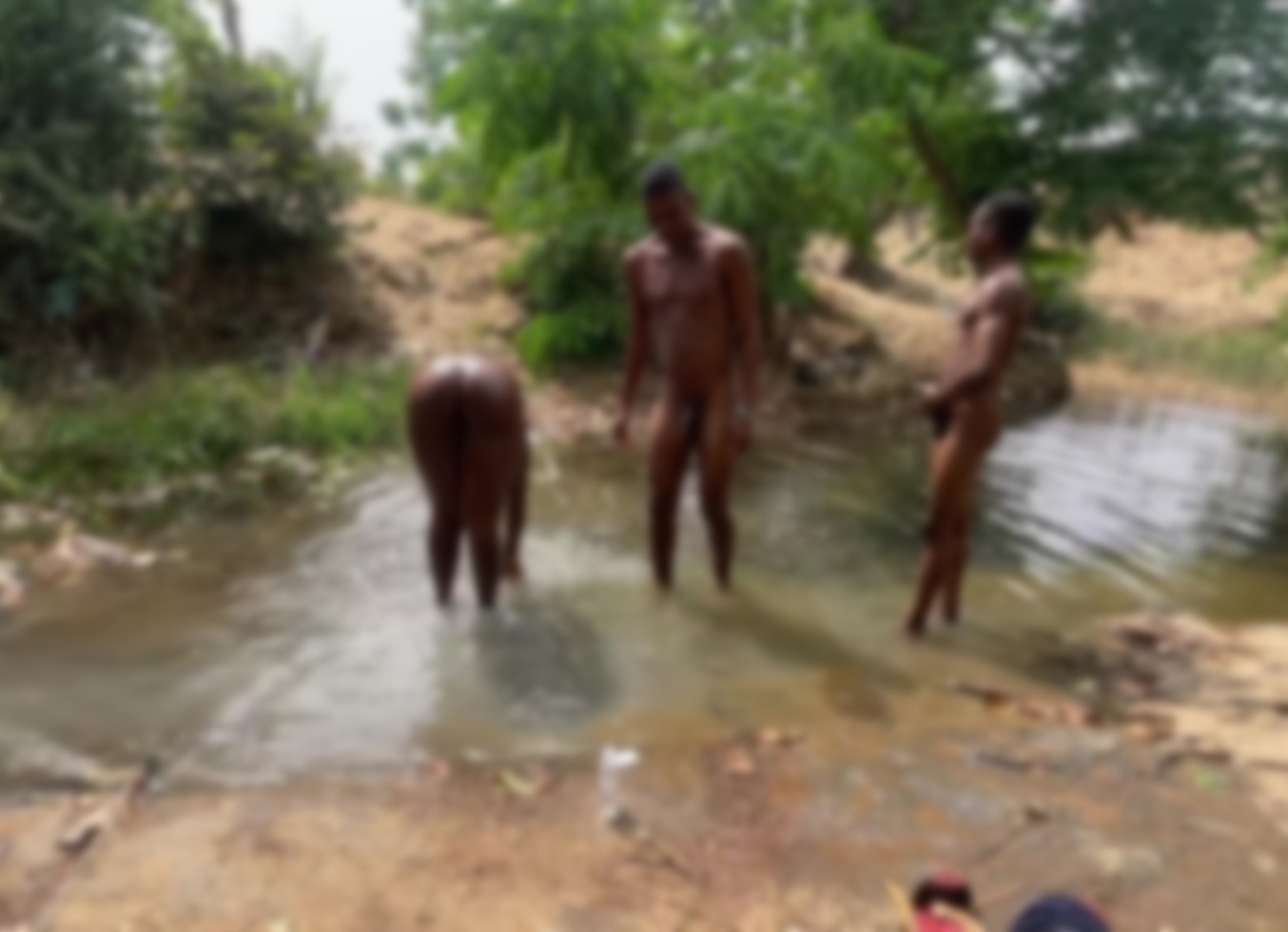 River Goddess Fucked By Two Friends